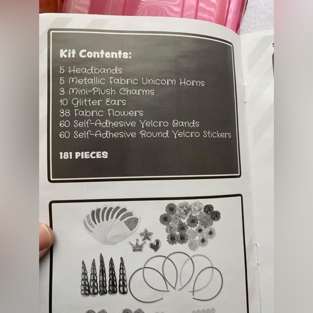 Klever Kits Create Your Own Unicorn Headband Girls Art & Craft Kit DIY Unicorn - Picture 4 of 4
